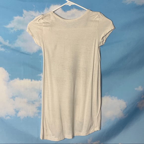 H&M- Minnie Mouse Off  White Sequin Tee  8-10 yrs - Picture 6 of 7
